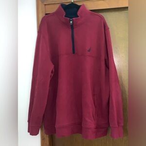 Nautica Mens Quarter-zip Sweatshirt